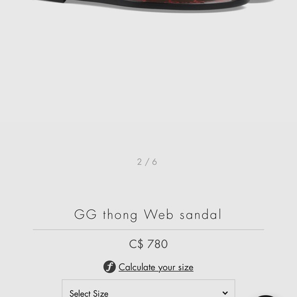 GG thong web Sandals - Picture 4 of 4